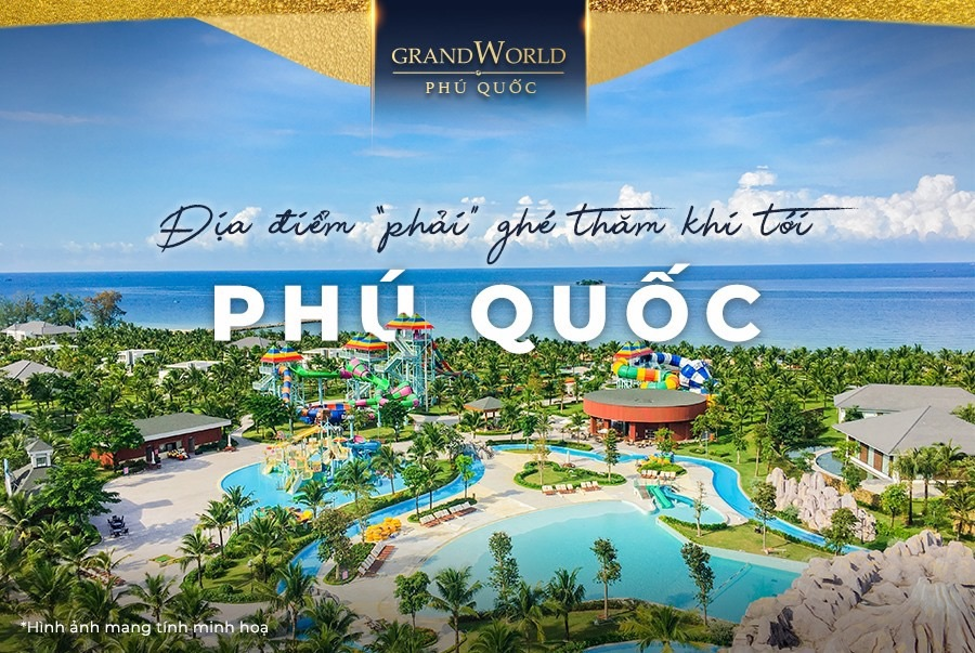 Khải Hoàn Land, Grand World: Khải Hoàn Land, Grand World là một khu giải trí đầy sắc màu và phong phú. Tại đây, bạn có thể trải nghiệm những trò chơi thú vị và thưởng thức những món ăn ngon. Chắc chắn sẽ có rất nhiều niềm vui và trải nghiệm đáng nhớ cho bạn.